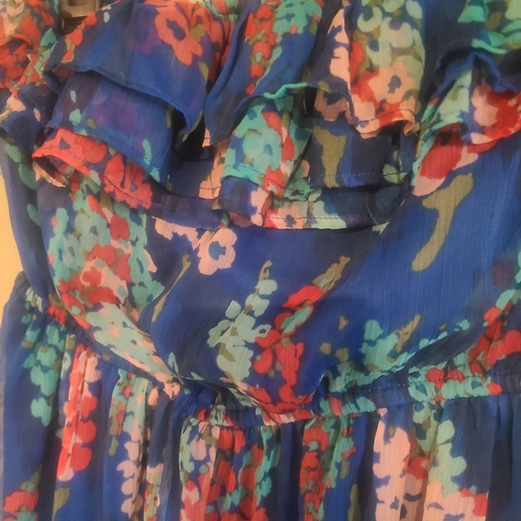 🏷3/$15🏷 Forever 21 Strapless Chiffon Dress - Medium - Picture 3 of 5